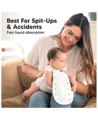 5pk Softe Muslin Burp Cloths for Baby Girls and Boys, Organic Burping Cloths for Babies, Baby Burp Clothes