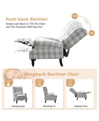 Asikli 31'' Wide Manual Standard Recliner with Wingback Design