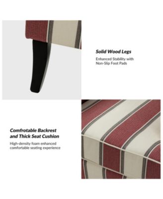 Herrera Classic Upholstered Armchair with Nail Head Trim