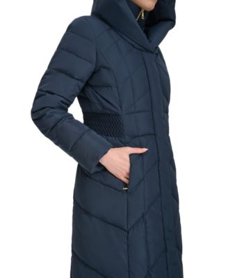 Women's Bibbed Hooded Puffer Coat
