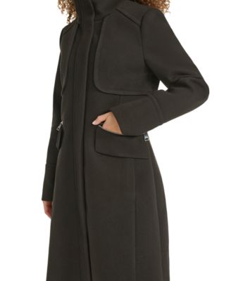 Women's Zip-Front Boucl&eacute; Coat, Created for Macy's