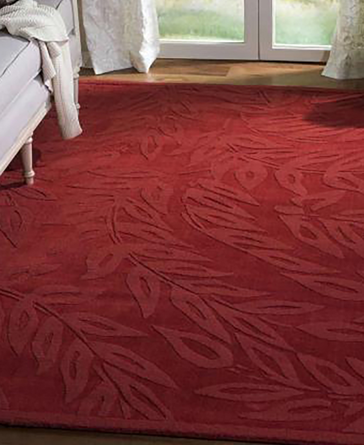 Martha Stewart Collection Breeze MSR4621BArea Rug - Burgundy