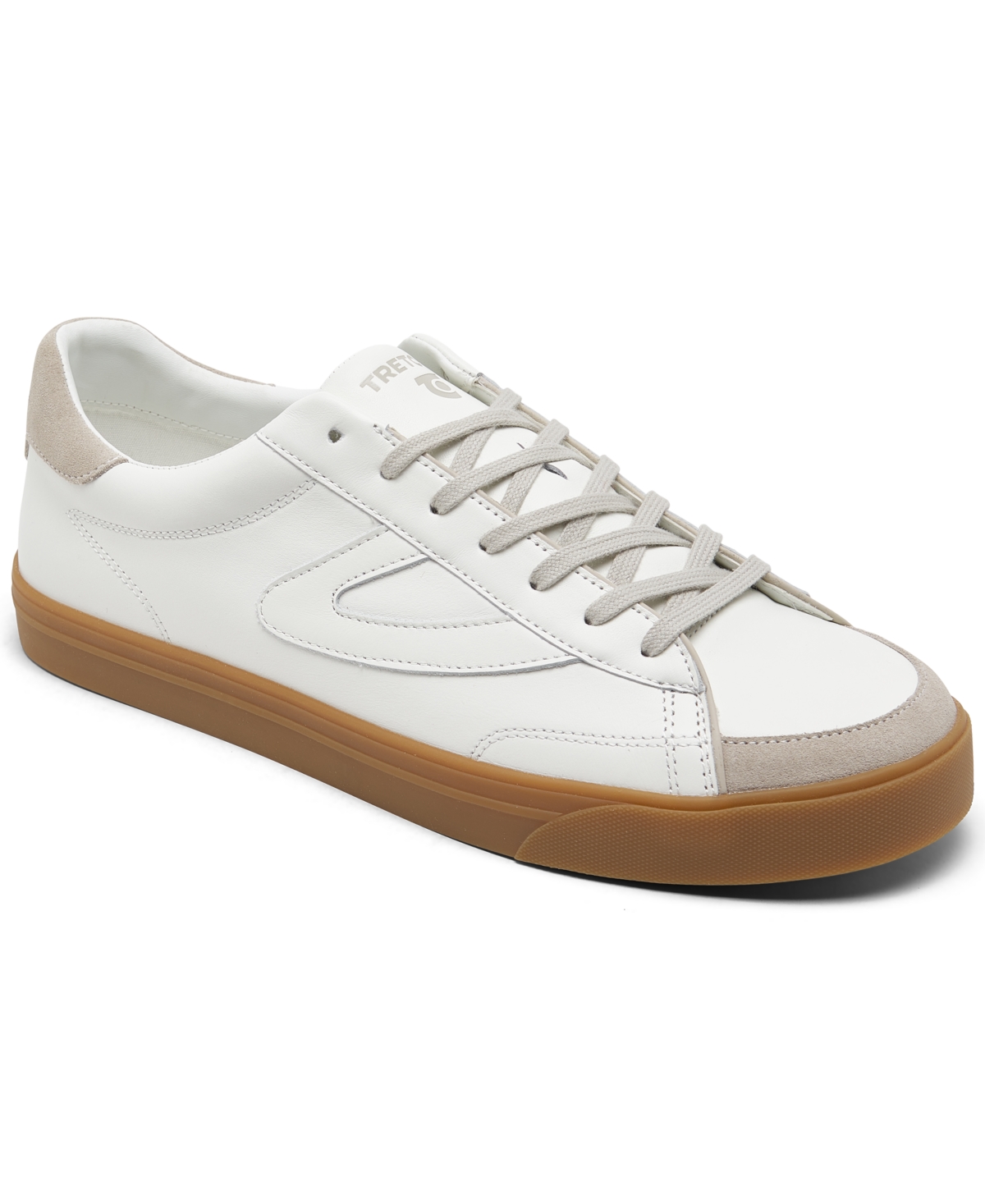 Under Armour Men's Kick Serve Low Court Casual Sneakers From Finish Line In Bright White,gum