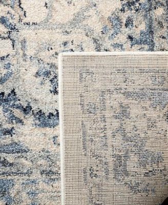 Charleston CHL411 Ivory and Navy 8' x 10' Area Rug