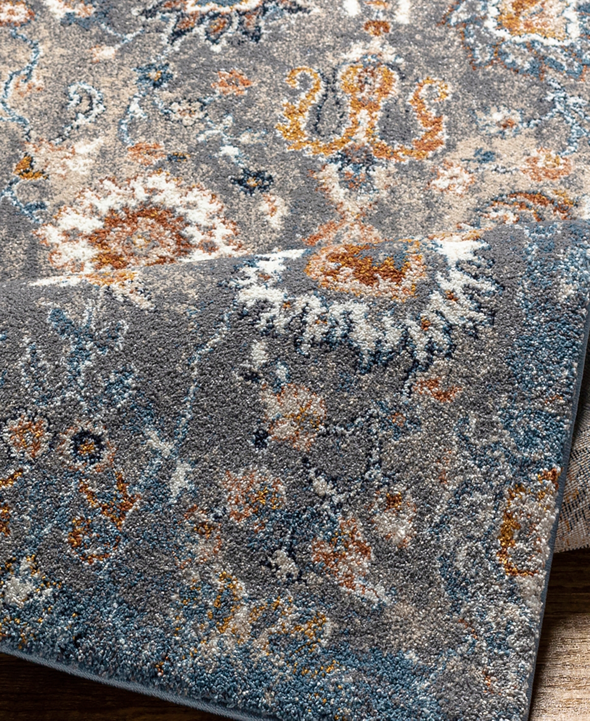 Surya Tuscany Tus-2331 6'7x9'6 Area Rug In Gray