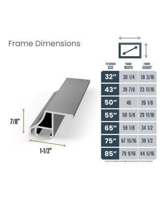 32" Alloy Scoop Frame for Samsung The Frame TV 2021-2026