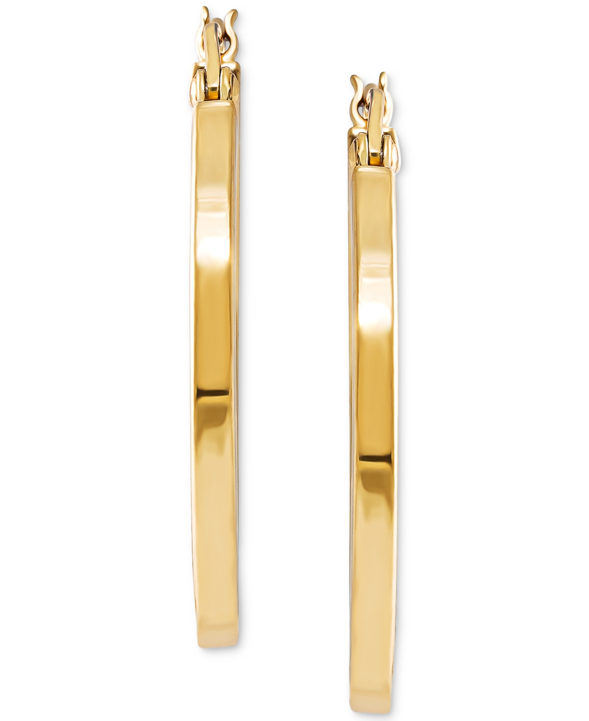 Giani Bernini Polished Squared Tube Small Hoop Earrings in 18k Gold-Plated Sterling Silver, 7/8
