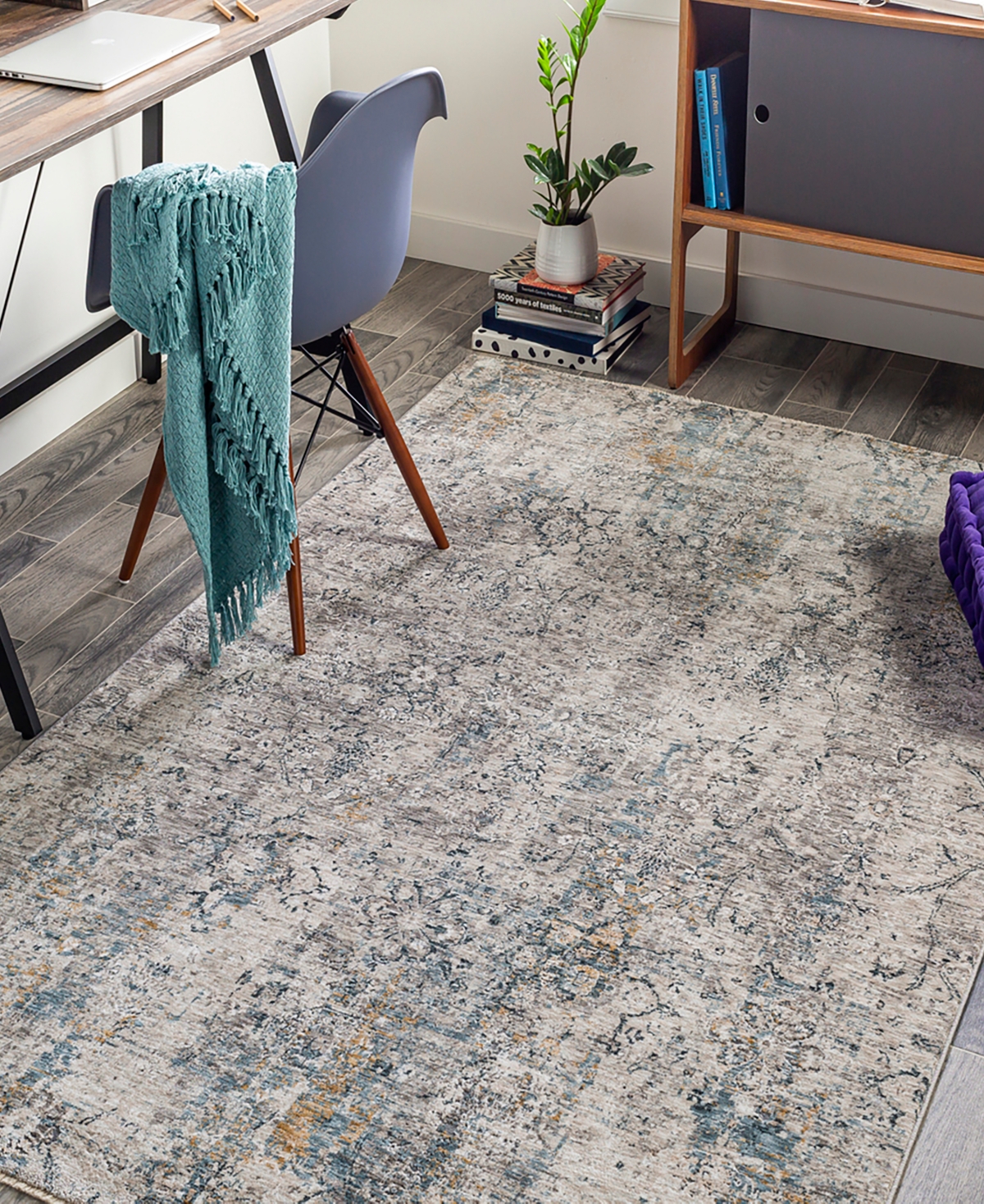 Surya Cardiff Cdf-2300 2'x3' Area Rug In Charcoal