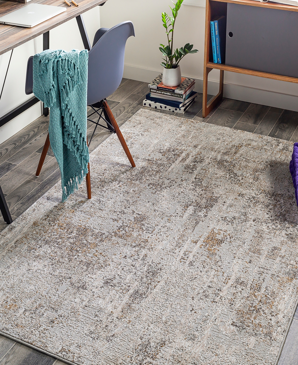 Surya Carmel Crl-2310 2'x3' Area Rug In Silver