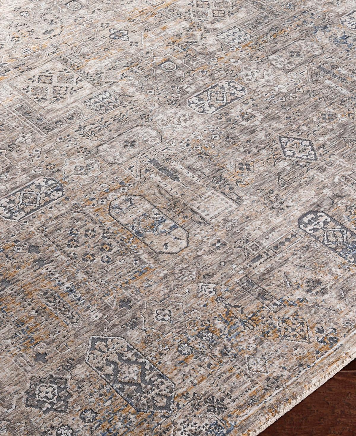 Surya Cardiff Cdf-2309 6'7x9'6 Area Rug In Charcoal