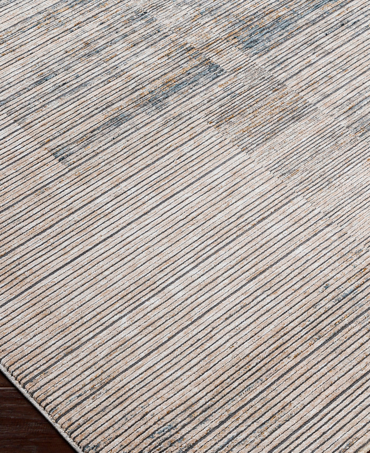 Surya Cardiff Cdf-2301 5'3x5'3 Round Area Rug In Silver