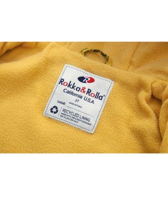 Toddler Boys Fleece Lined Windbreaker Rain Jacket