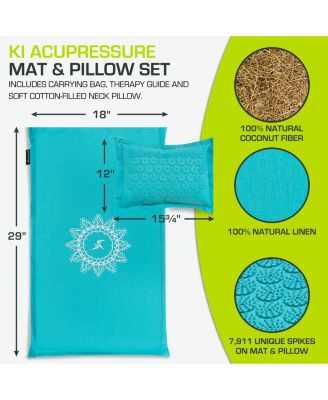 Ki Acupressure Mat, Pillow and Carrier Bag Set