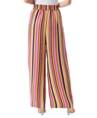 Jessica Simpson Plus Winnie Solid Pull On Wide Leg Pants in Yellow