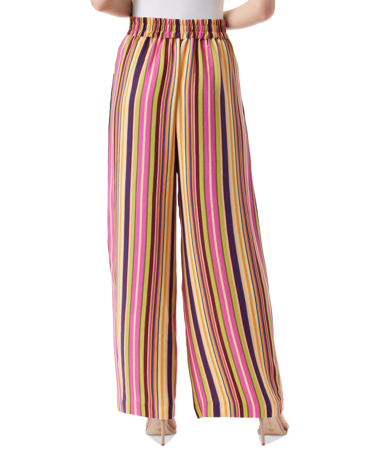 Shop Jessica Simpson Women's Winnie Wide-leg Pants In Rose Violet Stripe
