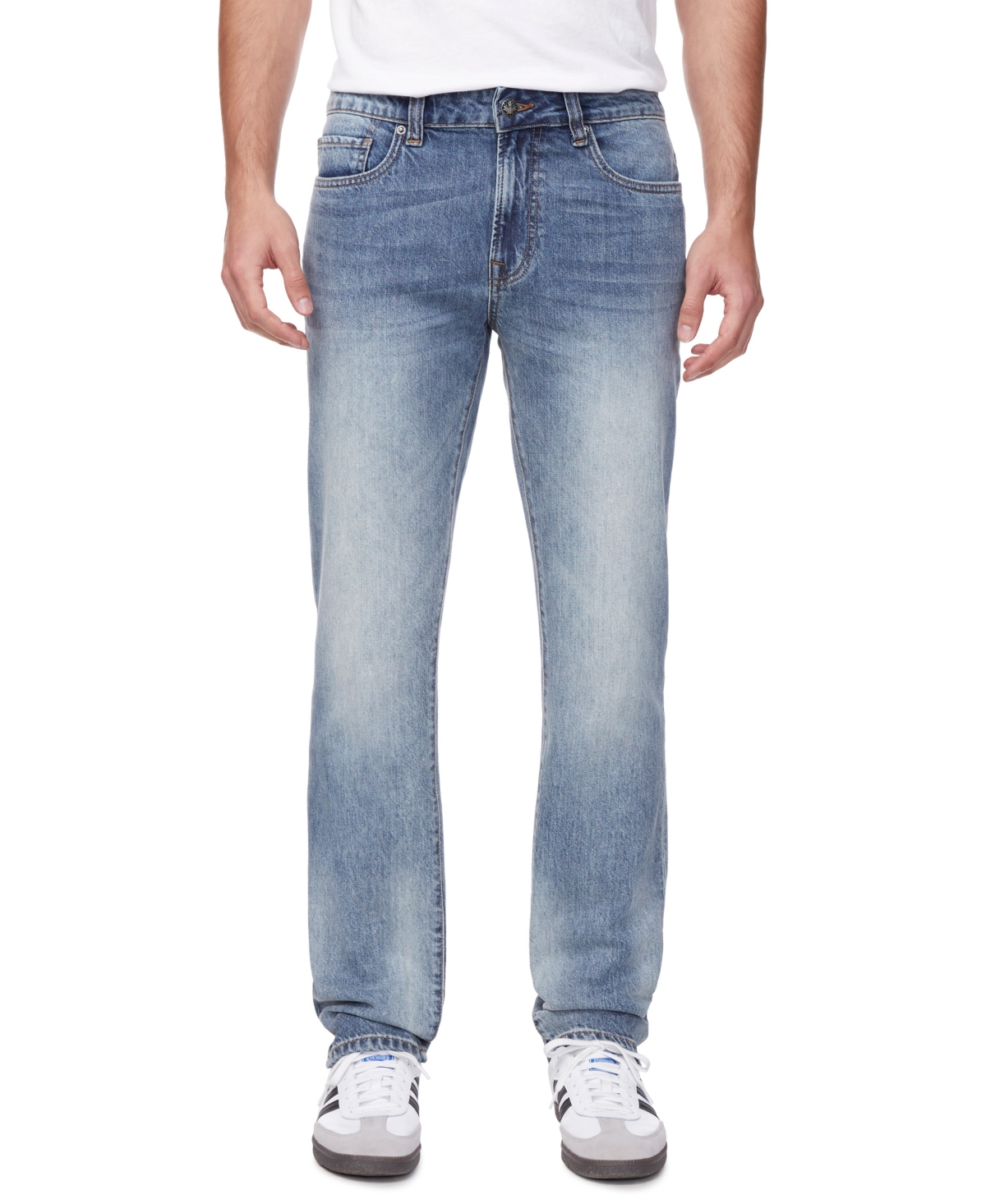 Buffalo David Bitton Buffalo Men's Straight Six Sanded And Contrasted Jeans In Indigo