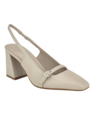 Calvin Klein Women s Ellisa Square Toe Block Heel Dress Pumps Macy s