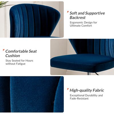 VEBREDA High Adjustable Back Executive Office Chair with Armrest-Brown