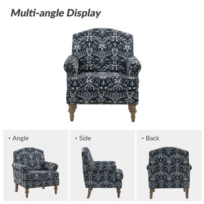 Lakeydra Farmhouse Style Armchair with Pattern Design