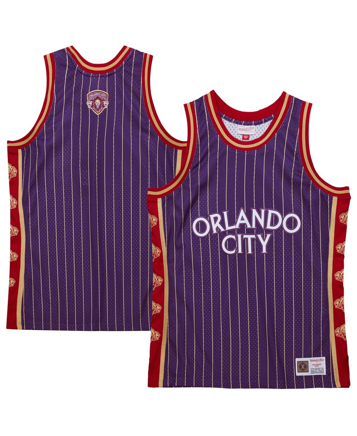 Mitchell Ness Men's Purple Orlando City Sc 10th Anniversary Swingman Basketball Jersey - Purple