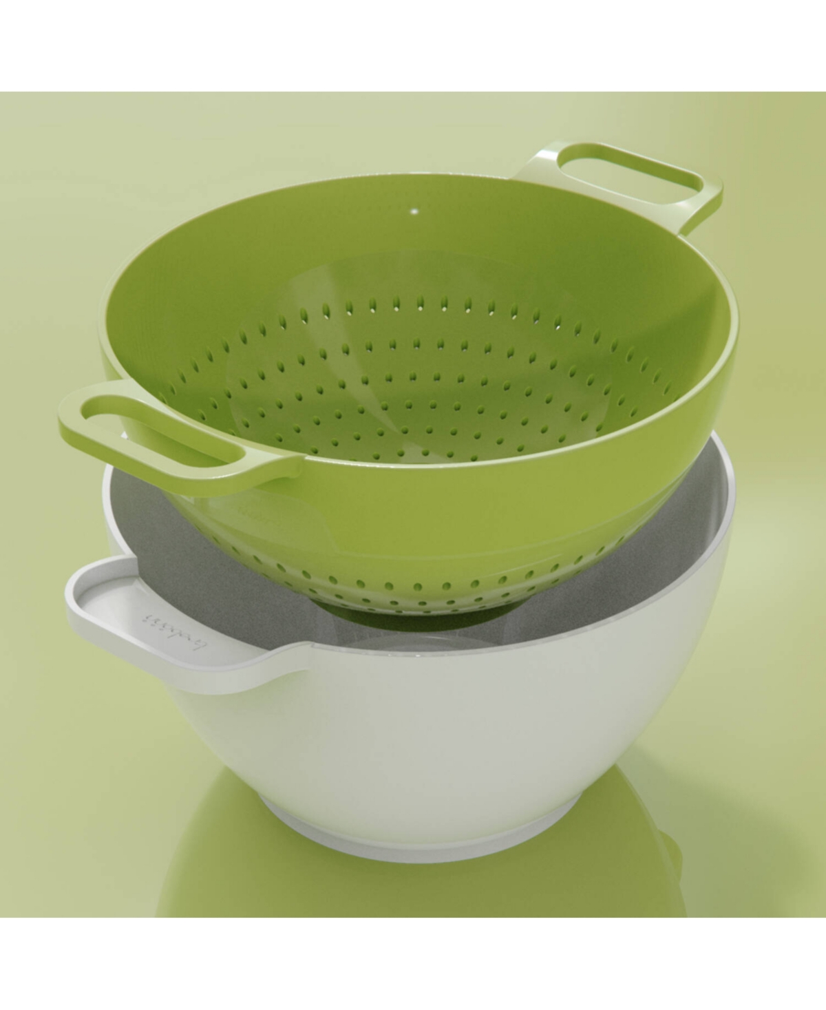 Trebonn Duo 2pc. Large Rinse Serve Set In White