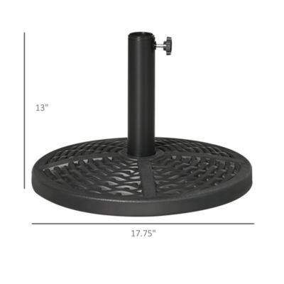 21 lbs. Market Umbrella Base Holder 18" Round Parasol Sd,