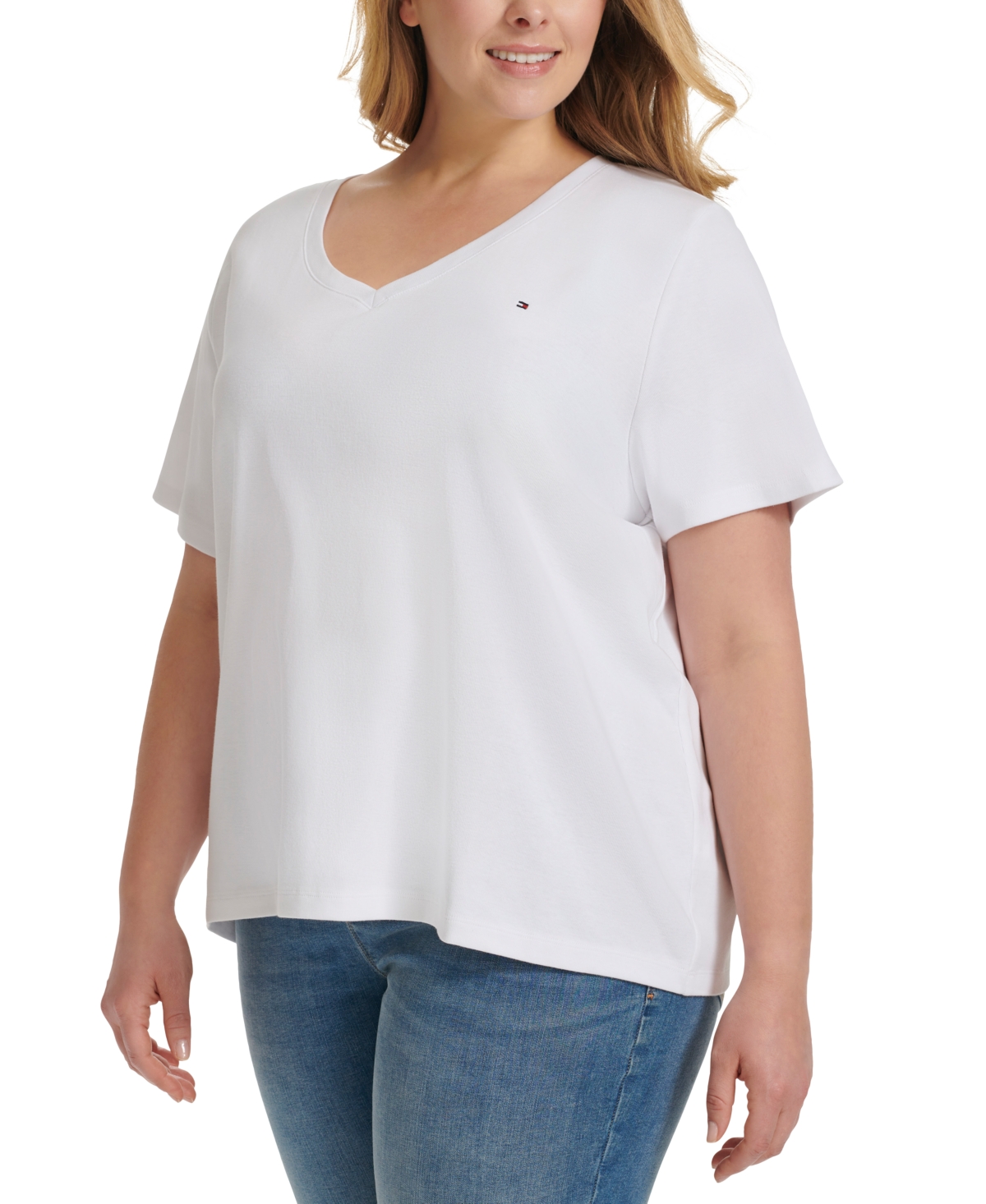 Tommy Hilfiger Plus Size V-Neck T-Shirt