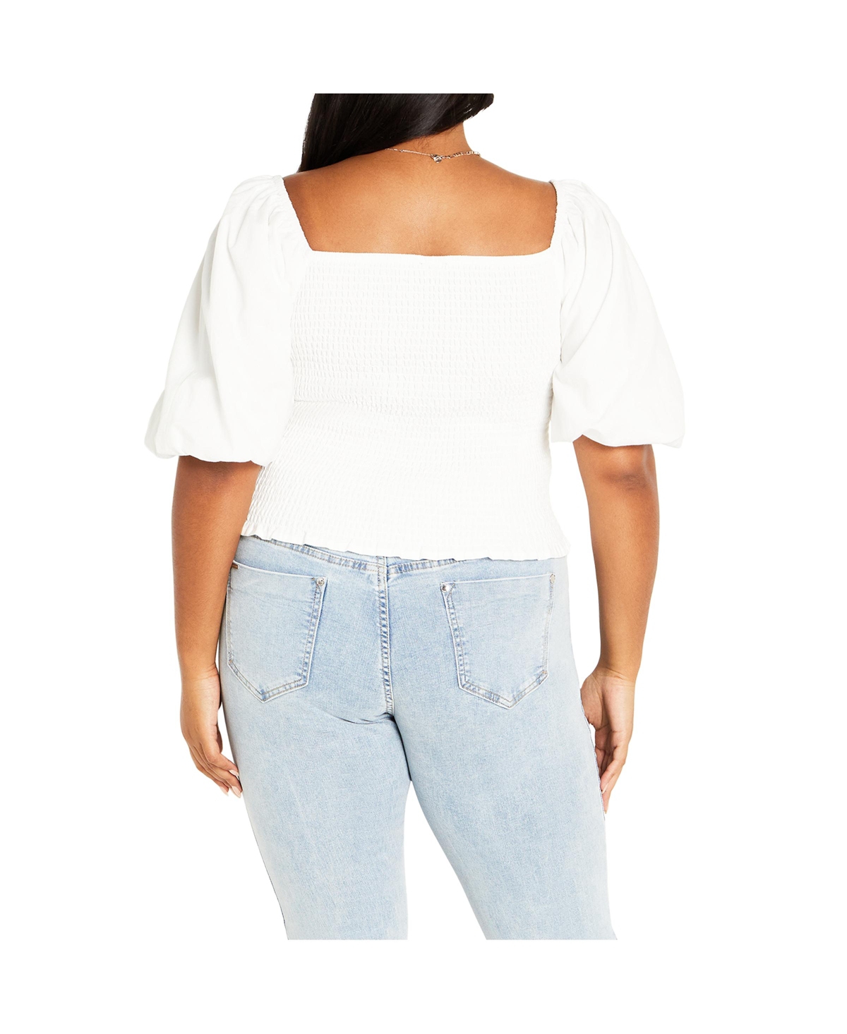 City Chic Women's Ariella Balloon Sleeves Top