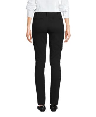 Petite Mid Rise Slim Cargo Chino Pants