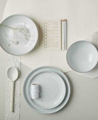 Denby - Natural Canvas Pasta Bowls Set Of 4 - Beige White Reactive Glaze Dishwasher Microwave - View #6