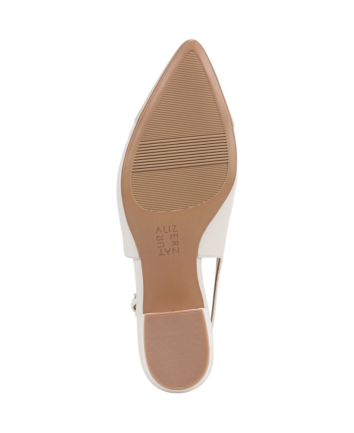 Naturalizer Banks-Sling Slingbacks -Porcelain Faux Leathe