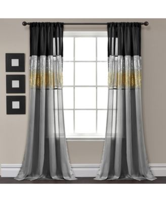 Night Sky Window Curtain Panel