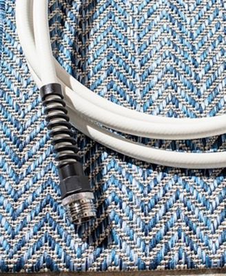 Courtyard CY8022 Navy and Gray 8' x 11' Sisal Weave Outdoor Area Rug