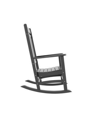 All-Weather Outdoor Patio Poly Classic Porch Rocking Chair