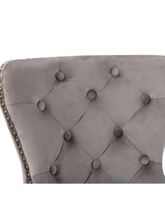 Tufted Velvet Counter Stool (Set of 2)