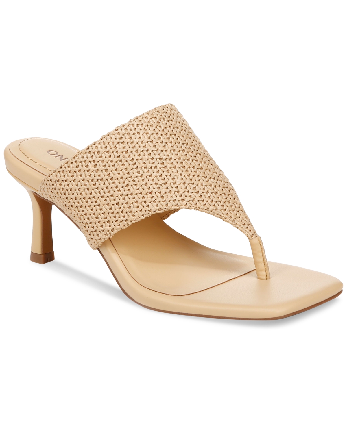Shop On 34th Women's Zaddie Thong Dress Sandals, Created For Macy's In Natural Raffia