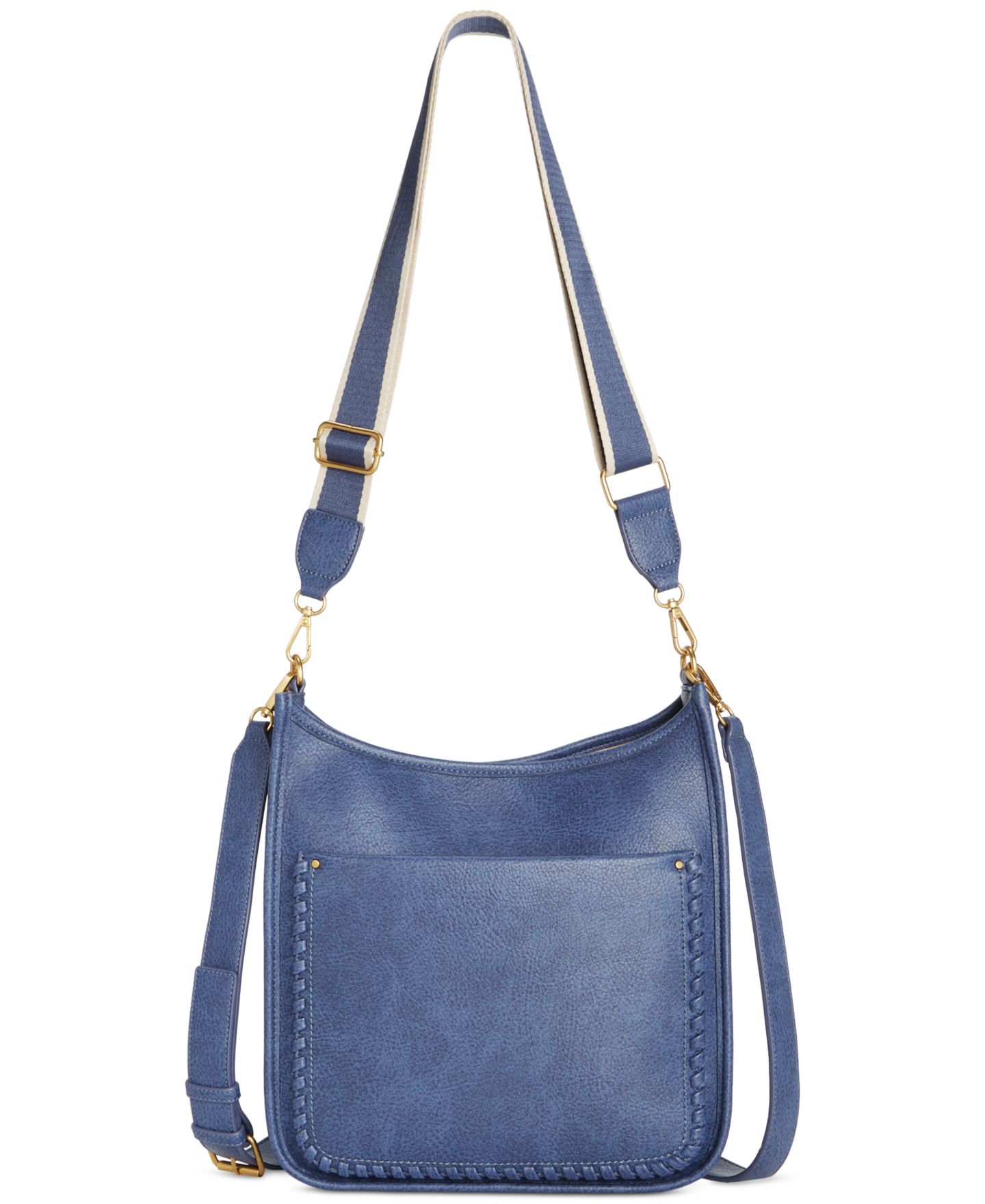 Женская сумка Style & Co Whipstitch Medium Crossbody, цвет: Синий — фото 1