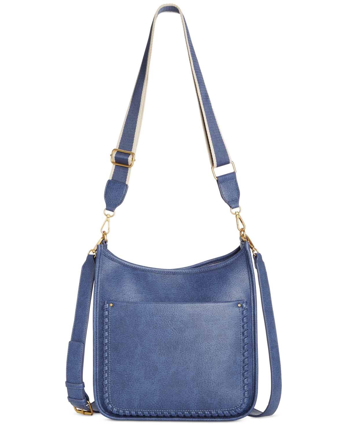 Whipstitch Medium Crossbody, Exclusively at Macy's - Moonlight Blue