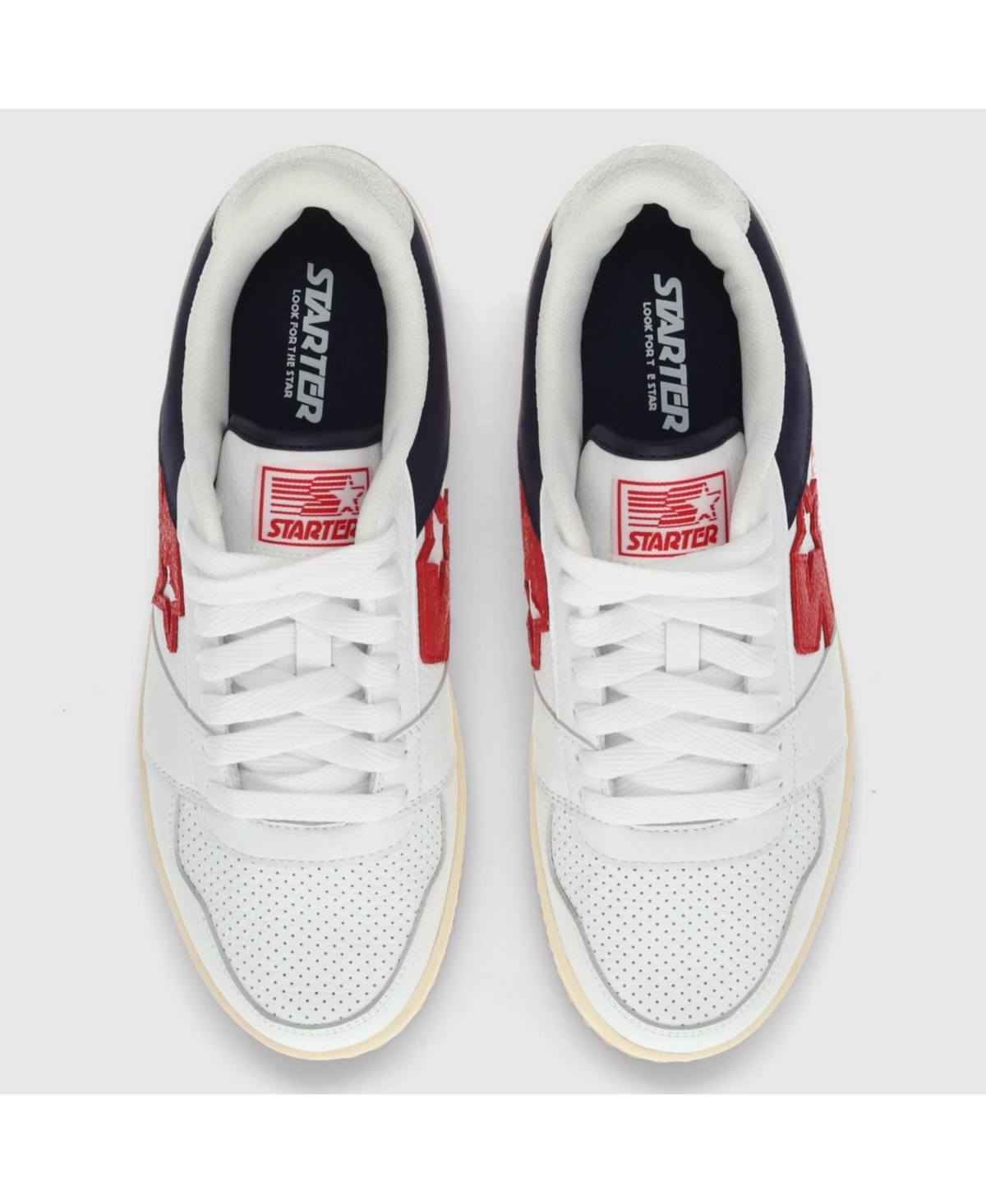 Shop Starter Men's Lfs 1 Tm Sneaker In White,navy