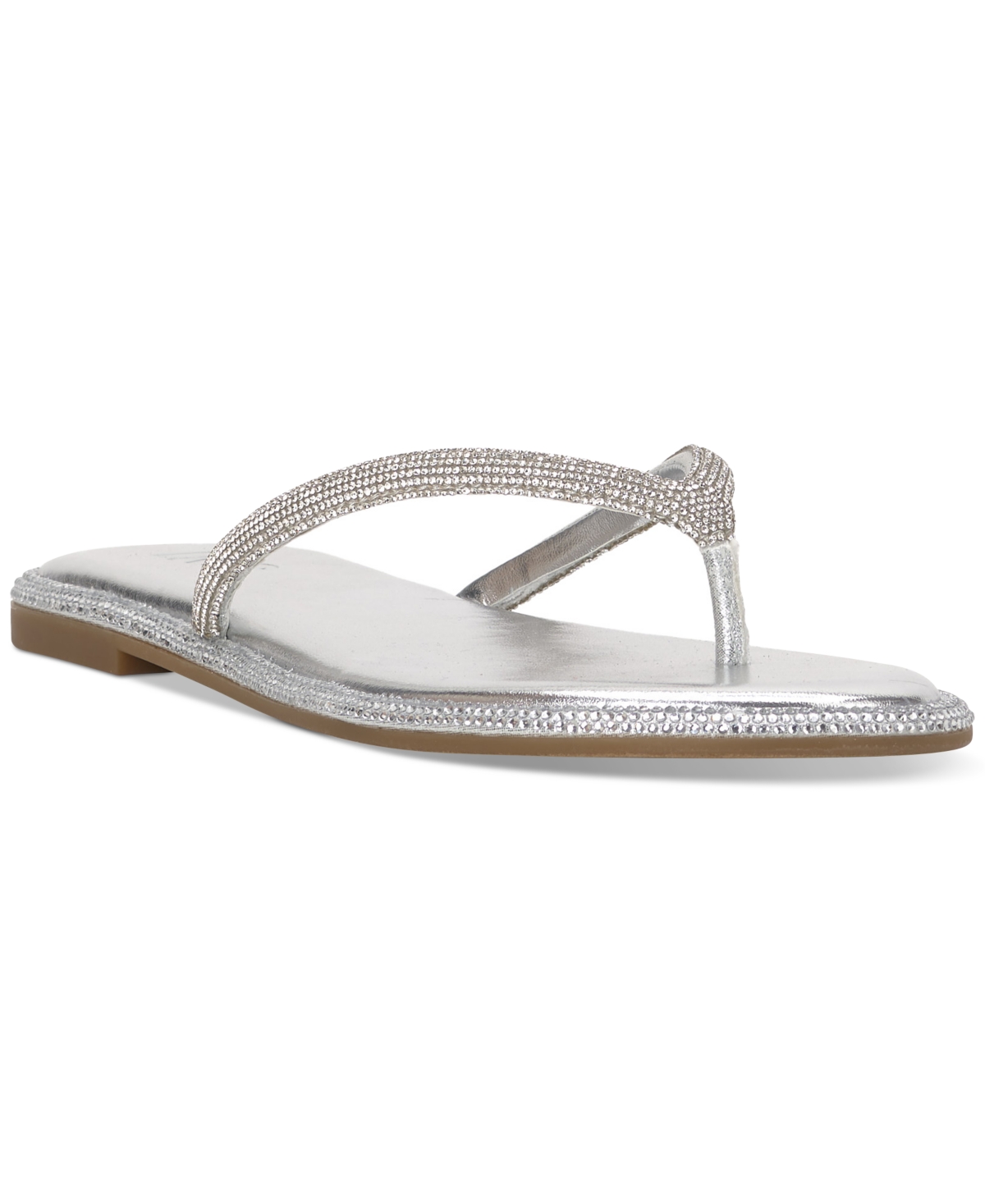 Shop Inc International Concepts Women's Myrline Flat Sandals, Created For Macy's In Silver Bling