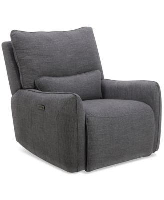 Olper Zero Wall Fabric Recliner, Created for Macy's