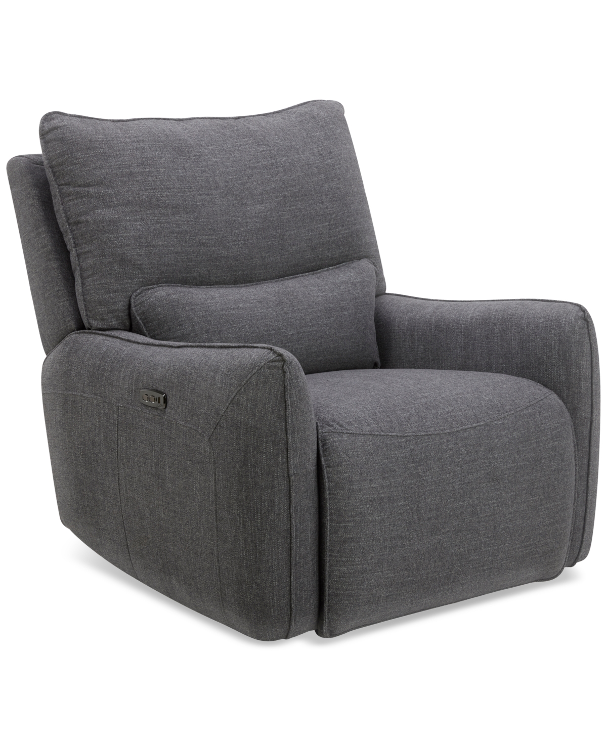 Macy's Olper Zero Wall Fabric Recliner, Created For  In Slate