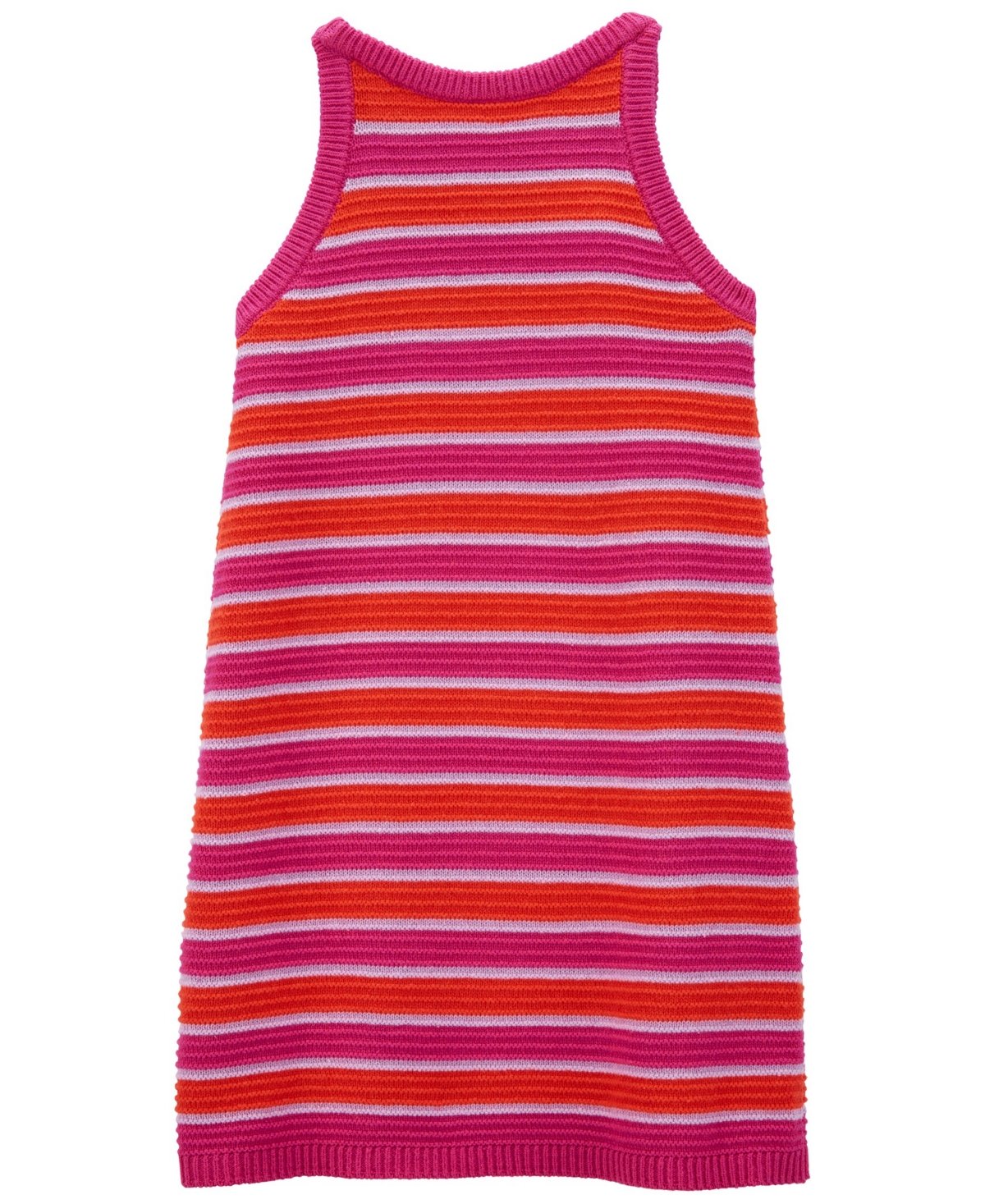 Shop Carter's Toddler Girls Striped Tank Crochet Sweater Dress In Multi