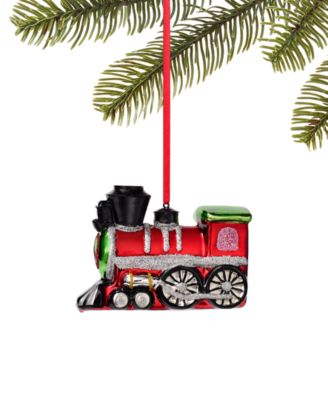 Holiday Lane - Christmas Cheer Glass Train Ornament