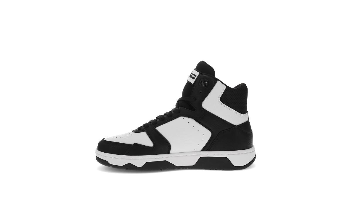 Shop Starter Men's Breakaway Mid Sneaker In Black,white
