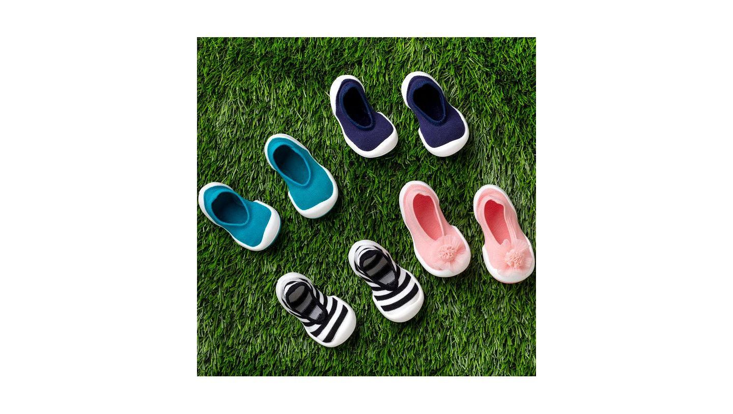 Обувь Komuello Breathable Washable Non-Slip Sock Shoes Flat - Pompom Flower Pink для девочек-малышей, цвет: Розовый — фото 5