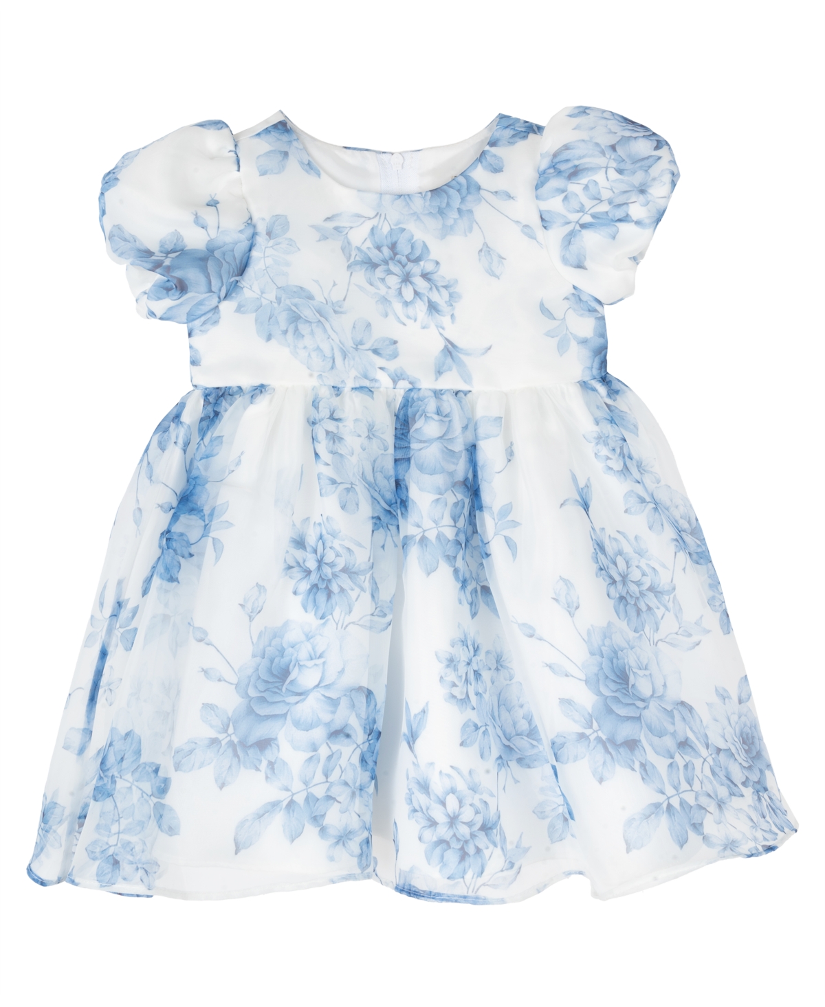 Shop Rare Editions Baby Girl Two-tone Organza Social Dress In Blue