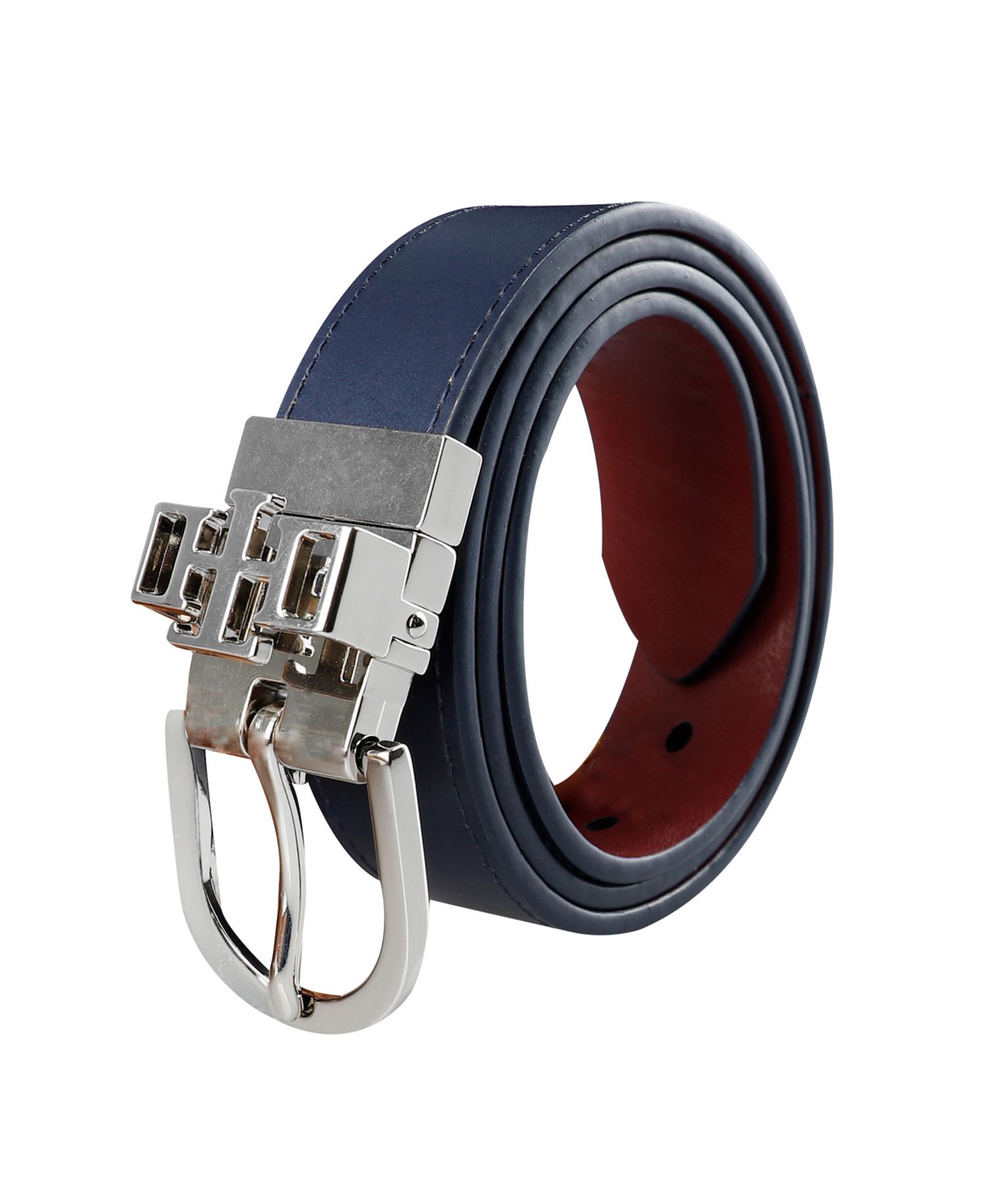 Women's 2-In-1 Reversible TH Monogram Strap Keeper Dress Casual Belt
