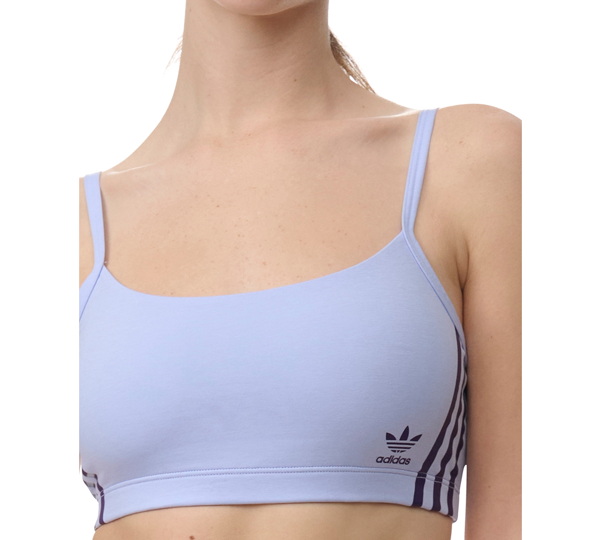 adidas Intimates Women's Adicolor Comfort Flex Cotton Scoop Bralette