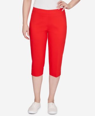 Ruby Rd. Petite Americana Mid Rise Pull On Clamdigger Capri - Macy's